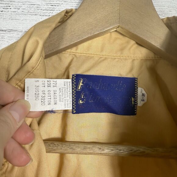 Panhandle Slim Vintage Yellow/Gold Long sleeve Pearlsnap Mens Size 16-35 - Picture 3 of 8